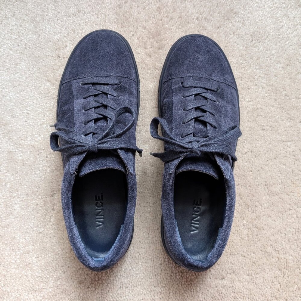 Vince Afton Suede Sneakers in Deep Blue (Size: 6)